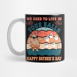 We used to live in your balls happy Gift For Men Father day Mug